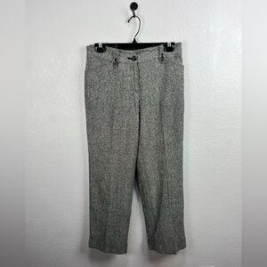 Jones New York Womens Dress Pants Sz 6P Black Tweed Classic Office Minimalist